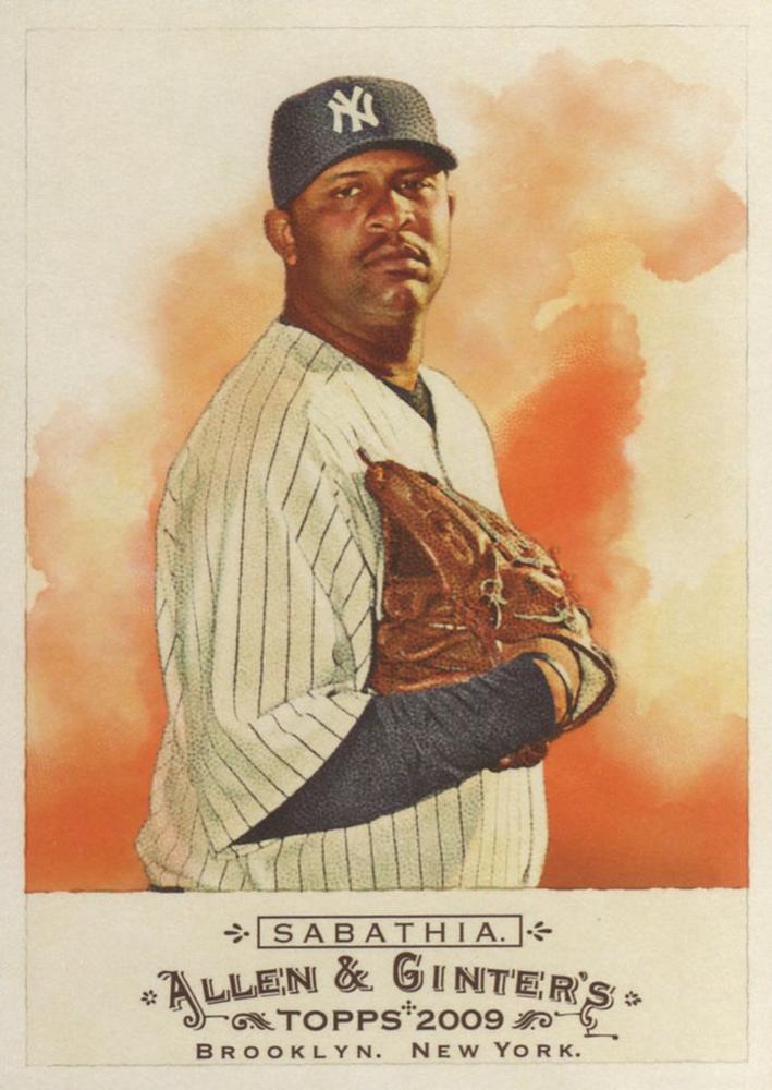 #153 CC Sabathia - New York Yankees - 2009 Topps Allen & Ginter Baseball