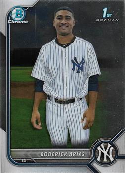#BCP-153 Roderick Arias FBC - New York Yankees - 2022 Bowman - Chrome Prospects Baseball