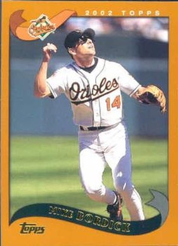 #153 Mike Bordick - Baltimore Orioles - 2002 Topps Baseball