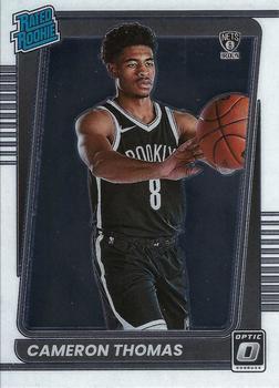 #153 Cameron Thomas - Brooklyn Nets - 2021-22 Donruss Optic Basketball