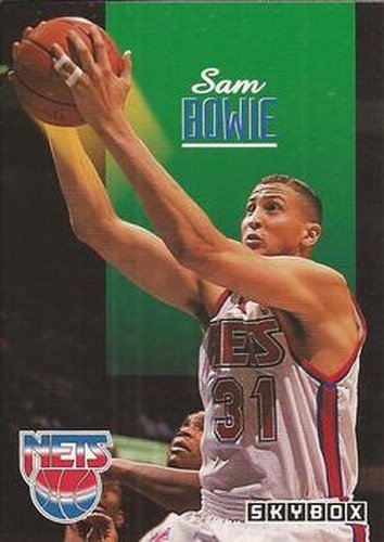 #153 Sam Bowie - New Jersey Nets - 1992-93 SkyBox Basketball