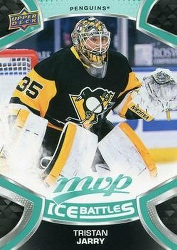 #153 Tristan Jarry - Pittsburgh Penguins - 2021-22 Upper Deck MVP - Ice Battles Hockey