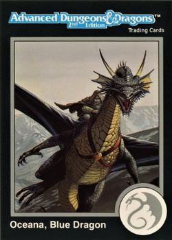 #153 Oceana, Blue Dragon - 1991 TSR Advanced Dungeons & Dragons - Silver
