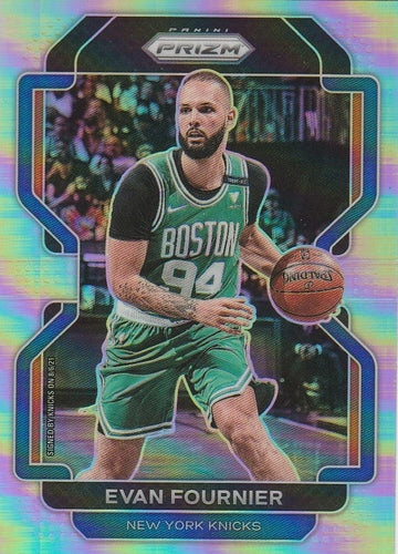 #153 Evan Fournier - New York Knicks - 2021-22 Panini Prizm - Silver Basketball