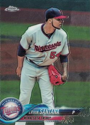 #153 Ervin Santana - Minnesota Twins - 2018 Topps Chrome Baseball