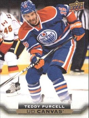 #C153 Teddy Purcell - Edmonton Oilers - 2015-16 Upper Deck - UD Canvas Hockey