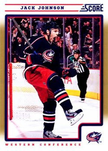 #153 Jack Johnson - Columbus Blue Jackets - 2012-13 Score - Gold Rush Hockey