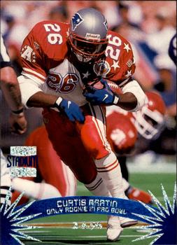 #154 Curtis Martin - New England Patriots - 1996 Stadium Club Football