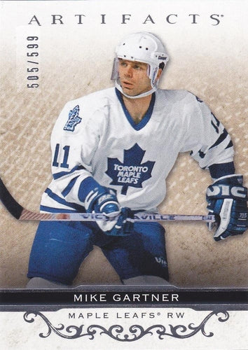 #154 Mike Gartner - Toronto Maple Leafs - 2021-22 Upper Deck Artifacts Hockey