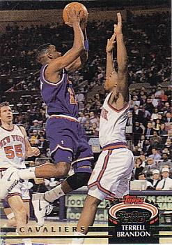 #154 Terrell Brandon - Cleveland Cavaliers - 1992-93 Stadium Club Basketball