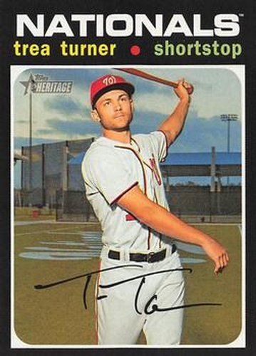 #154 Trea Turner - Washington Nationals - 2020 Topps Heritage Baseball