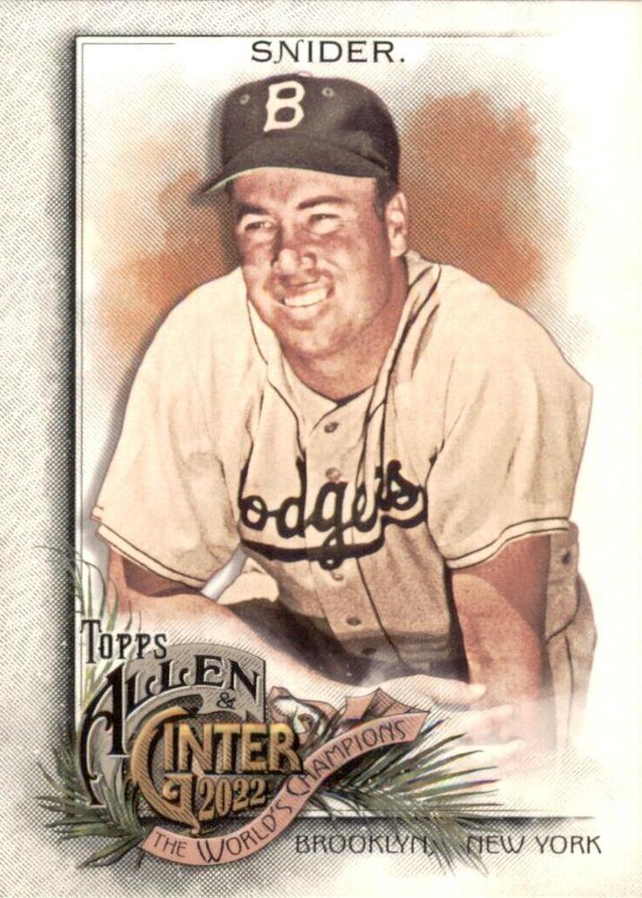 #154 Duke Snider - Brooklyn Dodgers - 2022 Topps Allen & Ginter Baseball