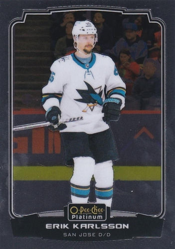 #154 Erik Karlsson - San Jose Sharks - 2022-23 O-Pee-Chee Platinum Hockey