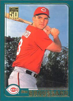 #T154 Ben Broussard - Cincinnati Reds - 2001 Topps Traded & Rookies Baseball