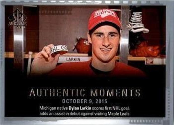 #154 Dylan Larkin - Detroit Red Wings - 2015-16 SP Authentic Hockey