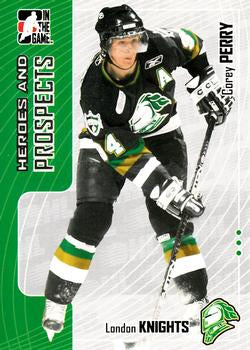 #154 Corey Perry - London Knights - 2005-06 In The Game Heroes and Prospects Hockey