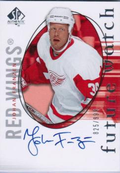 #154 Johan Franzen - Detroit Red Wings - 2005-06 SP Authentic Hockey