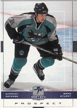 #154 Brad Stuart - San Jose Sharks - 1999-00 Upper Deck Wayne Gretzky Hockey