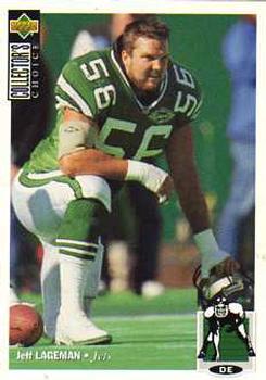 #154 Jeff Lageman - New York Jets - 1994 Collector's Choice Football