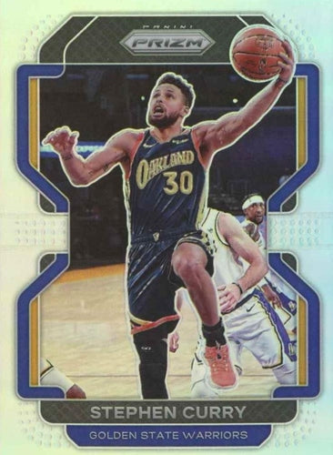 #154 Stephen Curry - Golden State Warriors - 2021-22 Panini Prizm - Silver Basketball