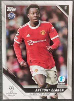 #154 Anthony Elanga - Manchester United - 2021-22 Topps UEFA Champions League 1st Edition Soccer