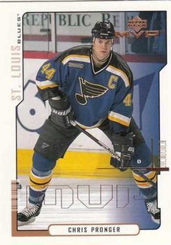 #154 Chris Pronger - St. Louis Blues - 2000-01 Upper Deck MVP Hockey