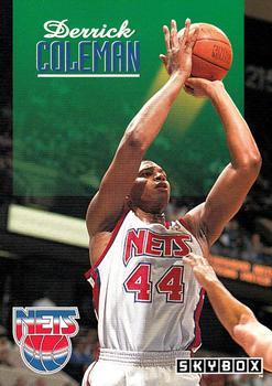 #154 Derrick Coleman - New Jersey Nets - 1992-93 SkyBox Basketball
