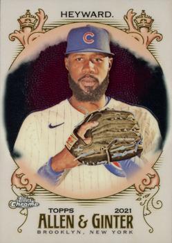 #154 Jason Heyward - Chicago Cubs - 2021 Topps Allen & Ginter Chrome Baseball