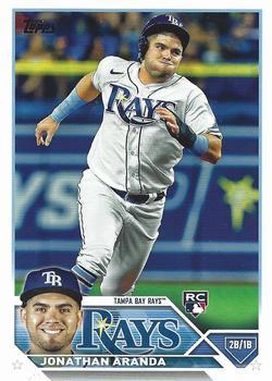 #154 Jonathan Aranda - Tampa Bay Rays - 2023 Topps Baseball