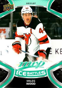 #154 Miles Wood - New Jersey Devils - 2021-22 Upper Deck MVP - Ice Battles Hockey