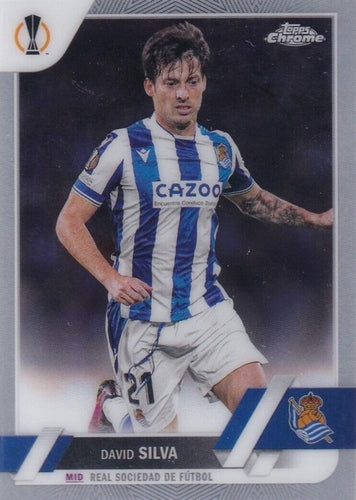 #154 David Silva - Real Sociedad - 2022-23 Topps Chrome UEFA Club Competitions Soccer