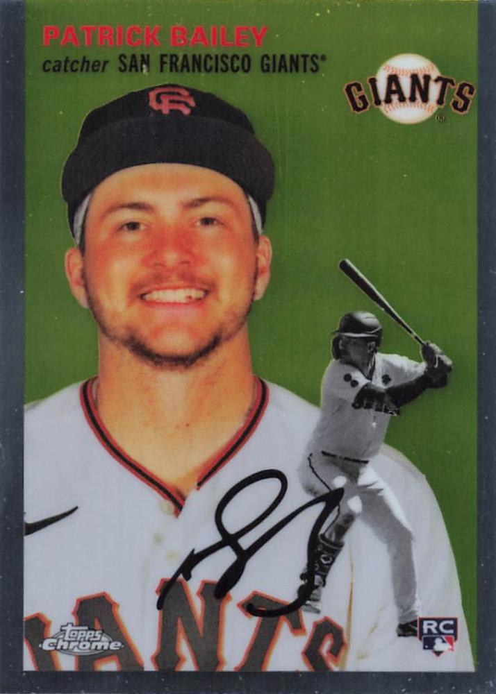 #154 Patrick Bailey - San Francisco Giants - 2023 Topps Chrome Platinum Anniversary Baseball