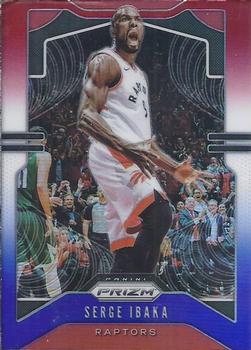 #154 Serge Ibaka - Toronto Raptors - 2019-20 Panini Prizm - Prizms Red White and Blue Basketball