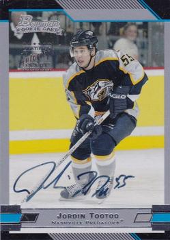 #154 Jordin Tootoo - Nashville Predators - 2003-04 Bowman Draft Picks and Prospects Hockey