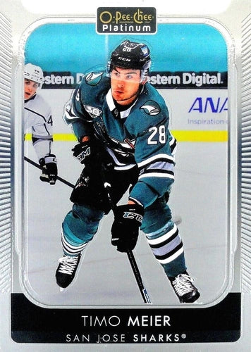 #154 Timo Meier - San Jose Sharks - 2021-22 O-Pee-Chee Platinum Hockey