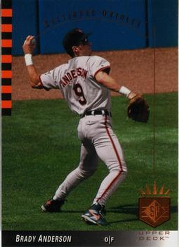 #154 Brady Anderson - Baltimore Orioles - 1993 SP Baseball