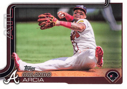 #154 Orlando Arcia - Atlanta Braves - 2025 Topps Baseball
