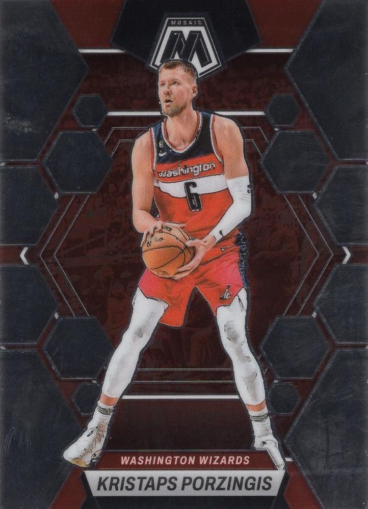#155 Kristaps Porzingis - Washington Wizards - 2022-23 Panini Mosaic Basketball