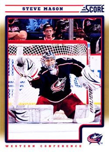 #155 Steve Mason - Columbus Blue Jackets - 2012-13 Score - Gold Rush Hockey