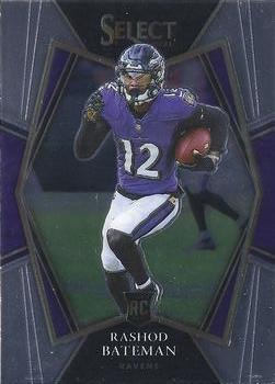 #155 Rashod Bateman - Baltimore Ravens - 2021 Panini Select Football