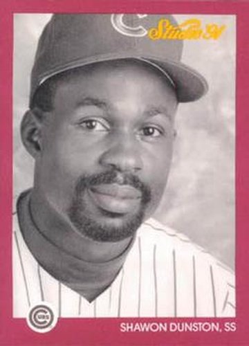 #155 Shawon Dunston - Chicago Cubs - 1991 Studio Baseball