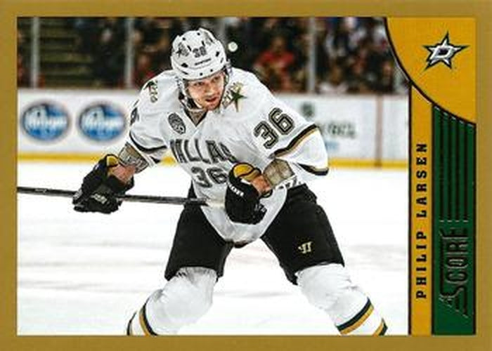 #155 Philip Larsen - Dallas Stars - 2013-14 Score - Gold Hockey