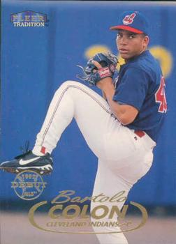 #155 Bartolo Colon - Cleveland Indians - 1998 Fleer Tradition Baseball