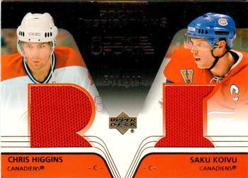 #155 Chris Higgins / Saku Koivu - Montreal Canadiens - 2003-04 Upper Deck Rookie Update Hockey