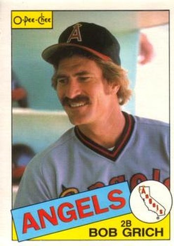 #155 Bob Grich - California Angels - 1985 O-Pee-Chee Baseball