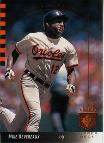 #155 Mike Devereaux - Baltimore Orioles - 1993 SP Baseball