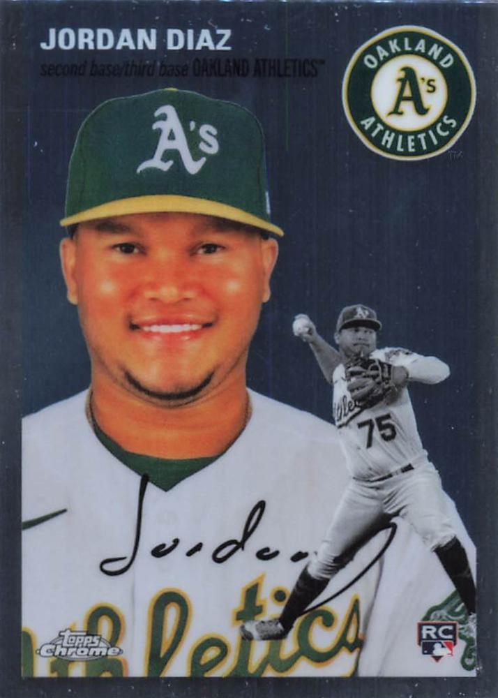 #155 Jordan Diaz - Oakland Athletics - 2023 Topps Chrome Platinum Anniversary Baseball