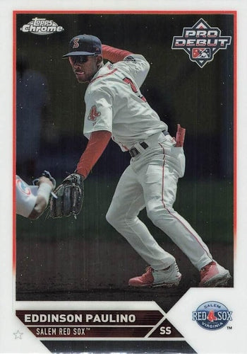 #PDC-155 Eddinson Paulino - Salem Red Sox - 2023 Topps Pro Debut - Chrome Baseball
