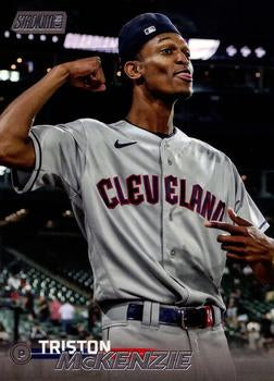 #155 Triston McKenzie - Cleveland Guardians - 2023 Stadium Club Baseball