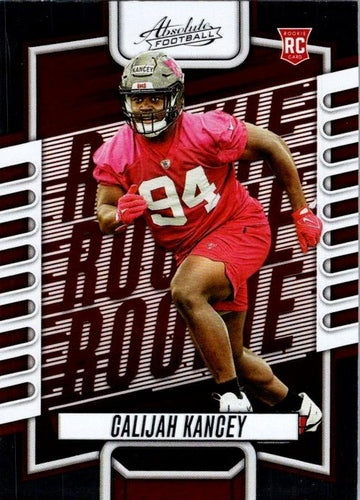 #155 Calijah Kancey - Tampa Bay Buccaneers - 2023 Panini Absolute Football